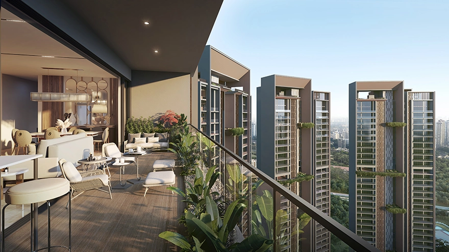 Titanium SPR living and balcony